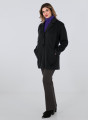 Γυναικείο Χειμερινό Παλτό Μαύρο με Κομψό Γιακά & Τσέπες