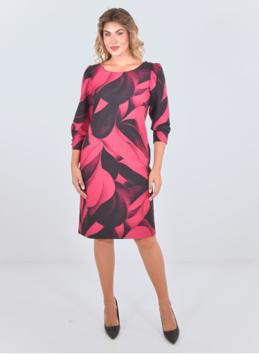 Μαύρο midi φόρεμα με λουλούδια Μαύρο midi φόρεμα με λουλούδια