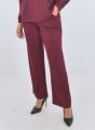 Βουργουνδί παντελόνι φόρμας σε άνετη γραμμή