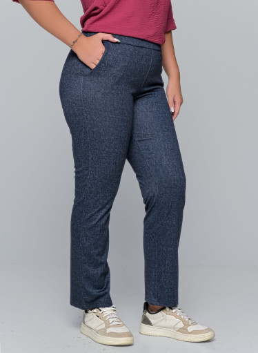 Παντελόνι - κολάν τύπου τζιν με τσέπες