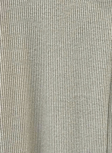 Μπεζ πλεκτή μπλούζα ζιβάγκο σε άνετη γραμμή με πλαϊνό άνοιγμα