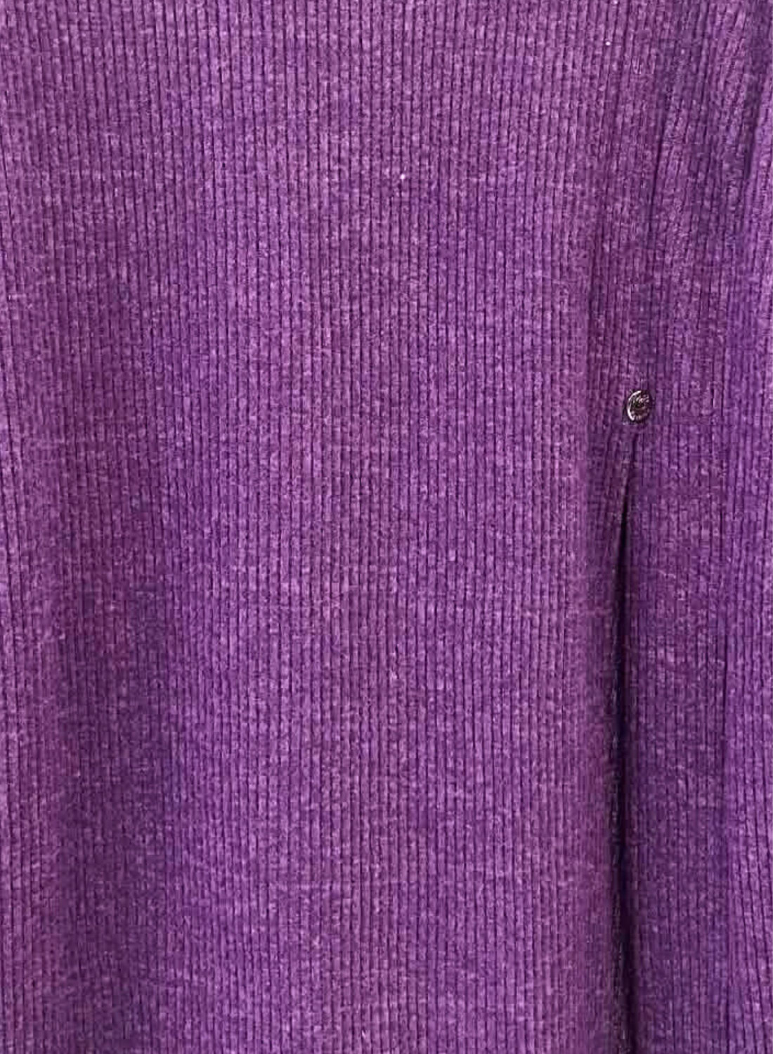 Μωβ πλεκτή μπλούζα ζιβάγκο σε άνετη γραμμή με πλαϊνό άνοιγμα