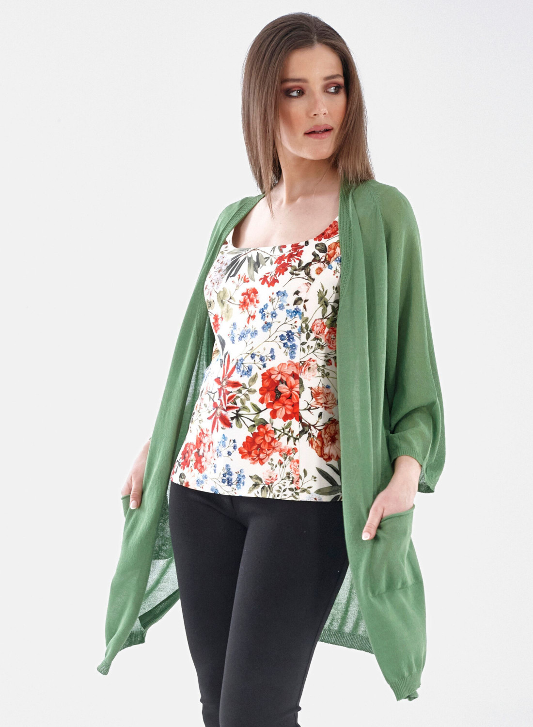 Θηλυκή αμάνικη φλοράλ μπλούζα