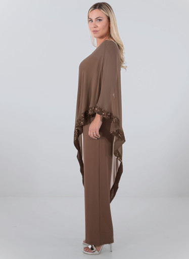 Αμπιγιέ ολόσωμη σοκαλατί φόρμα με παγιέτες