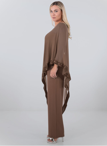 Αμπιγιέ ολόσωμη σοκαλατί φόρμα με παγιέτες