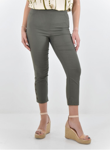 Χακί κάπρι παντελόνι Χακί κάπρι παντελόνι