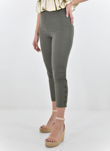 Χακί κάπρι παντελόνι Χακί κάπρι παντελόνι