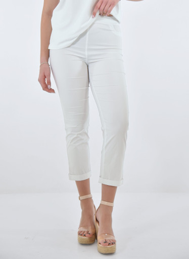 Ανοιξιάτικο λευκό παντελόνι Ανοιξιάτικο λευκό παντελόνι