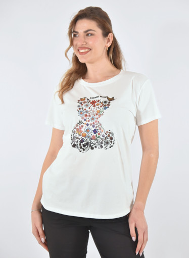 Βαμβακερή μπλούζα με μαγική στάμπα Βαμβακερή μπλούζα με μαγική στάμπα