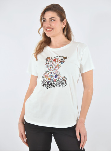 Βαμβακερή μπλούζα με μαγική στάμπα Βαμβακερή μπλούζα με μαγική στάμπα