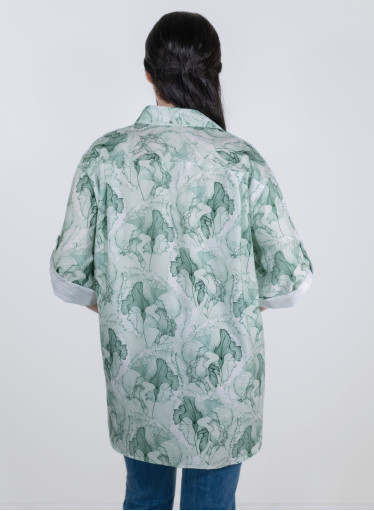 Ευκολοφόρετη εμπριμέ πουκαμίσα Ευκολοφόρετη εμπριμέ πουκαμίσα