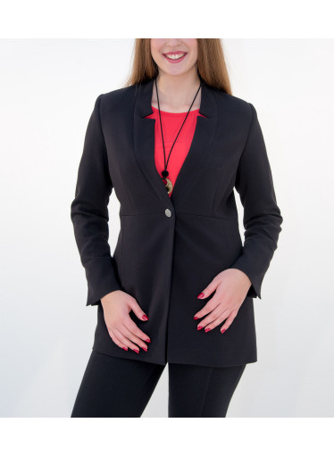 Μαύρο μακρύ σακάκι