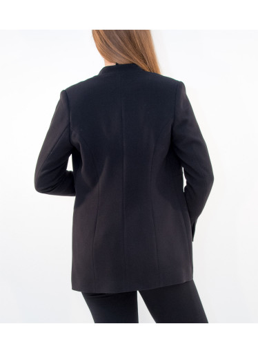 Μαύρο μακρύ σακάκι