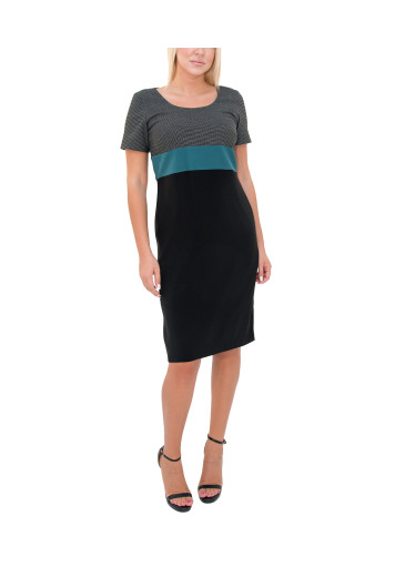 Τρίχρωμο midi φόρεμα 