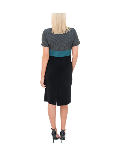 Τρίχρωμο midi φόρεμα 