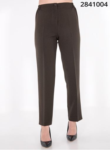 Καφέ παντελόνι με δεξιά  αριστερά λάστιχο Καφέ παντελόνι με δεξιά  αριστερά λάστιχο