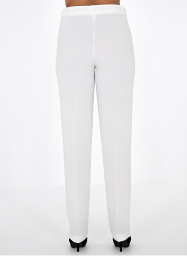 Λευκό ίσιο παντελόνι Λευκό ίσιο παντελόνι