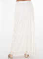 Λευκή μάξι δαντελένια φούστα με λάστιχο