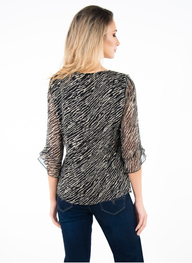Κομψή animal print μπλούζα