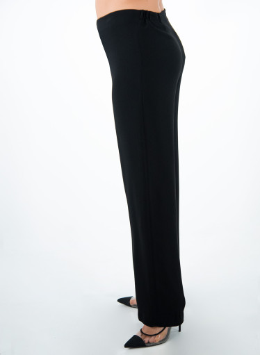 Μαύρη αμπιγιέ παντελόνα