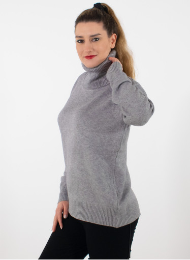 Ζιβάγκο πλεκτή γκρι μπλούζα 
