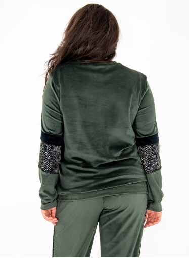 Κυπαρίσσι βελουτέ μπλούζα Κυπαρίσσι βελουτέ μπλούζα