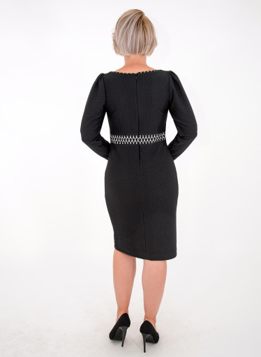 Κολακευτικό midi φόρεμα με γεωμετρικό print