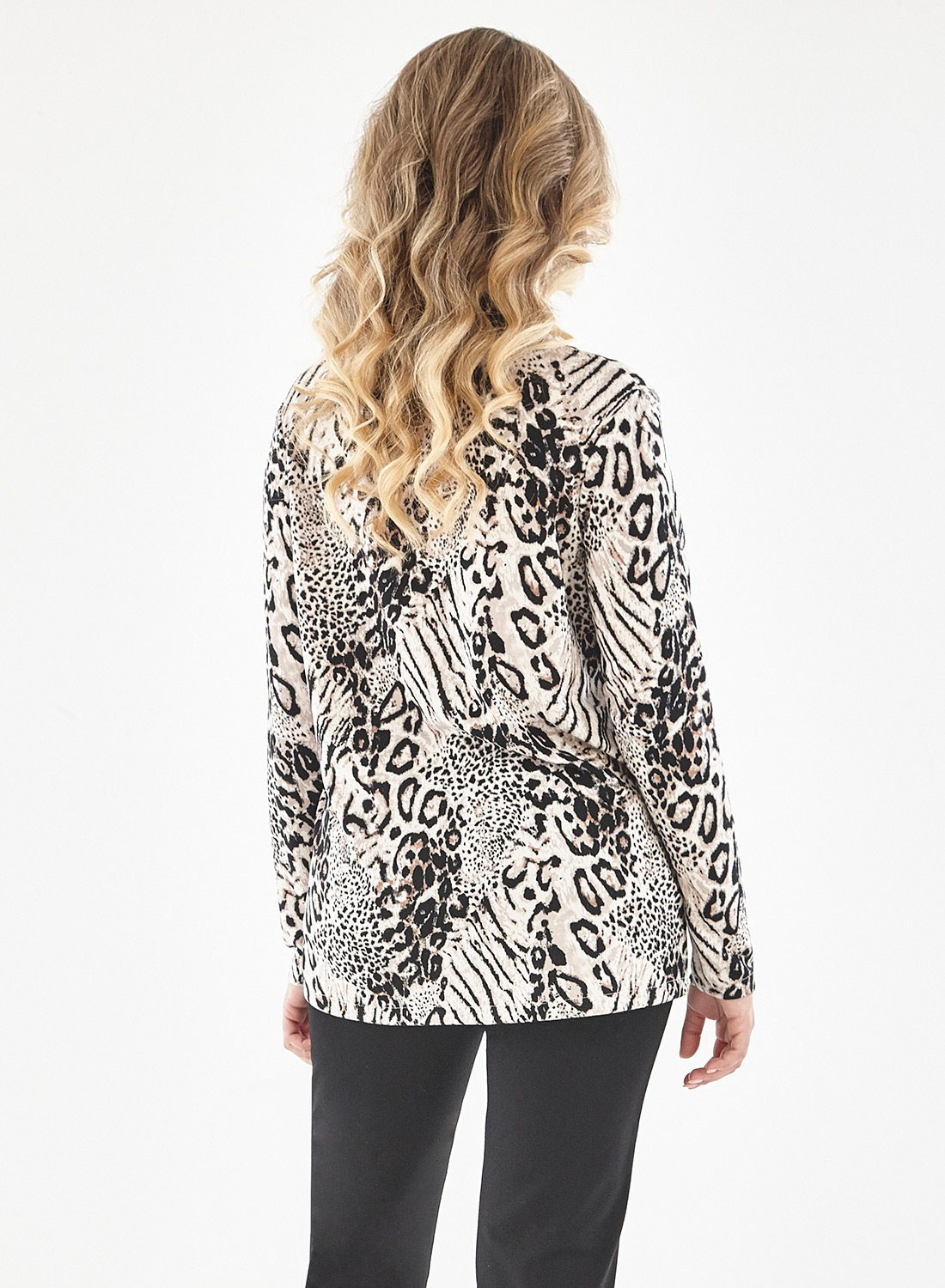 Μοδάτη μπλούζα με animal print σχέδιο Μοδάτη μπλούζα με animal print σχέδιο