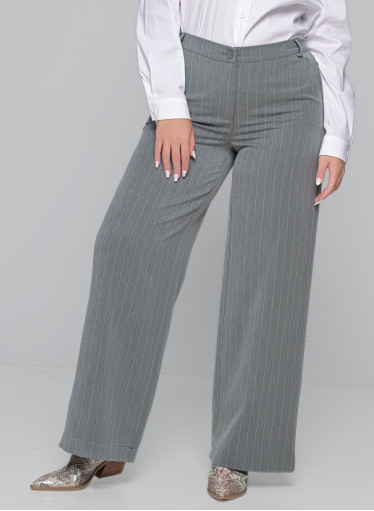 Γκρι ριγέ σικάτη παντελόνα Γκρι ριγέ σικάτη παντελόνα