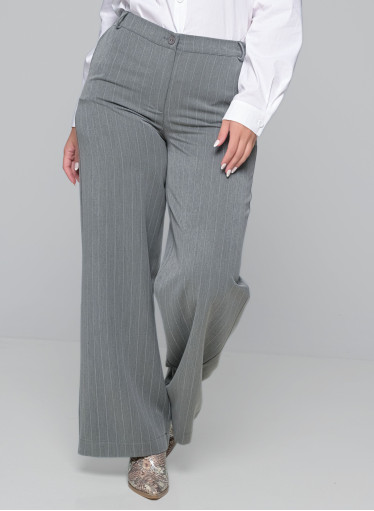 Γκρι ριγέ σικάτη παντελόνα Γκρι ριγέ σικάτη παντελόνα