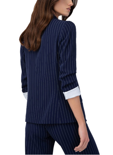 Ριγέ μπλε σακάκι