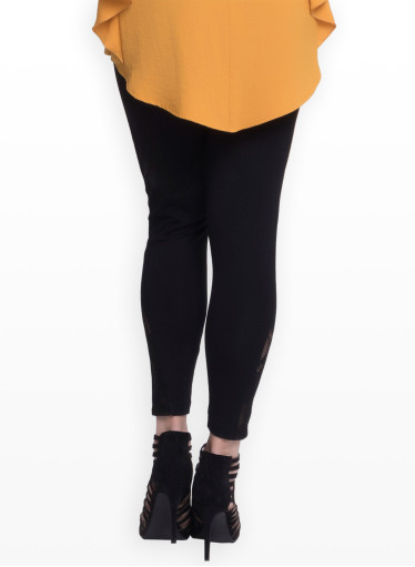 Μαύρο κολάν με δαντέλα