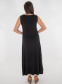 Μαύρο μάξι φόρεμα με στάμπα