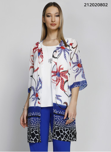 Αέρινη εμπριμέ τουνίκ