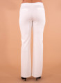Λευκή ελαστική παντελόνα με λάστιχο