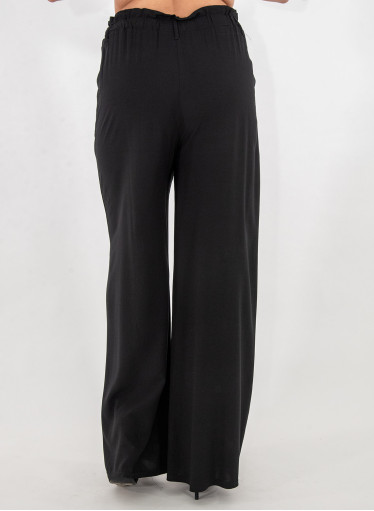 Μαύρη αέρινη παντελόνα