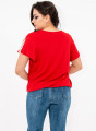 Κόκκινη ντραπέ μπλούζα