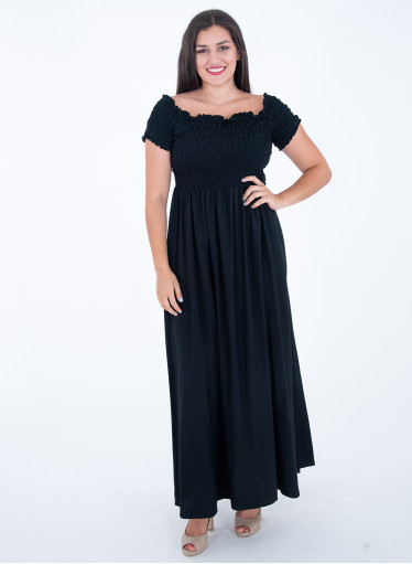 Μαύρο μάξι φόρεμα