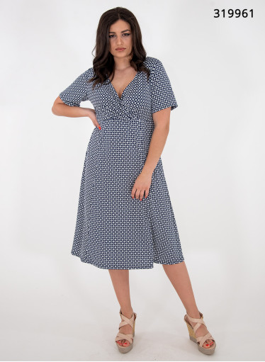 Κοντομάνικο ευκολοφόρετο φόρεμα 