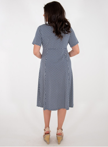 Κοντομάνικο ευκολοφόρετο φόρεμα 