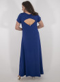 Μάξι μπλε ευκολοφόρετο φόρεμα 