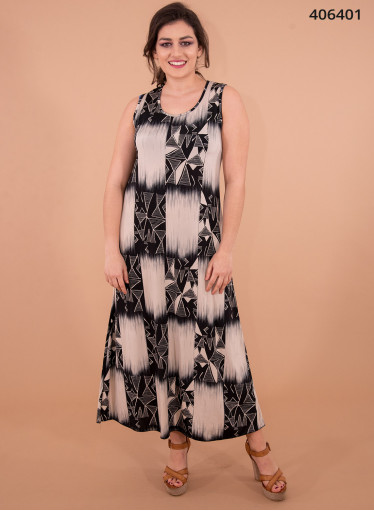 Εμπριμέ ευκολοφόρετο φόρεμα