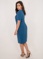 Μπλε κολακευτικό θηλυκό φόρεμα