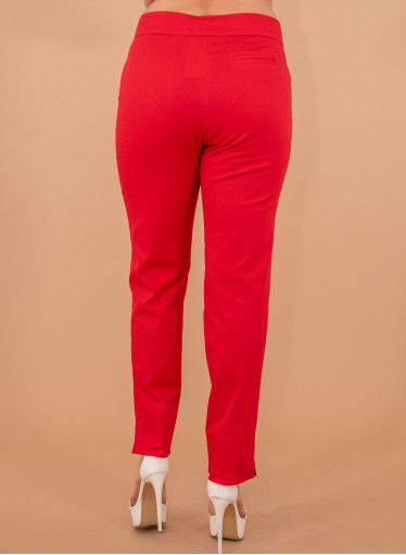 Βαμβακερό κόκκινο παντελόνι