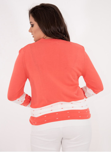 Δίχρωμη πλεκτή μπλούζα