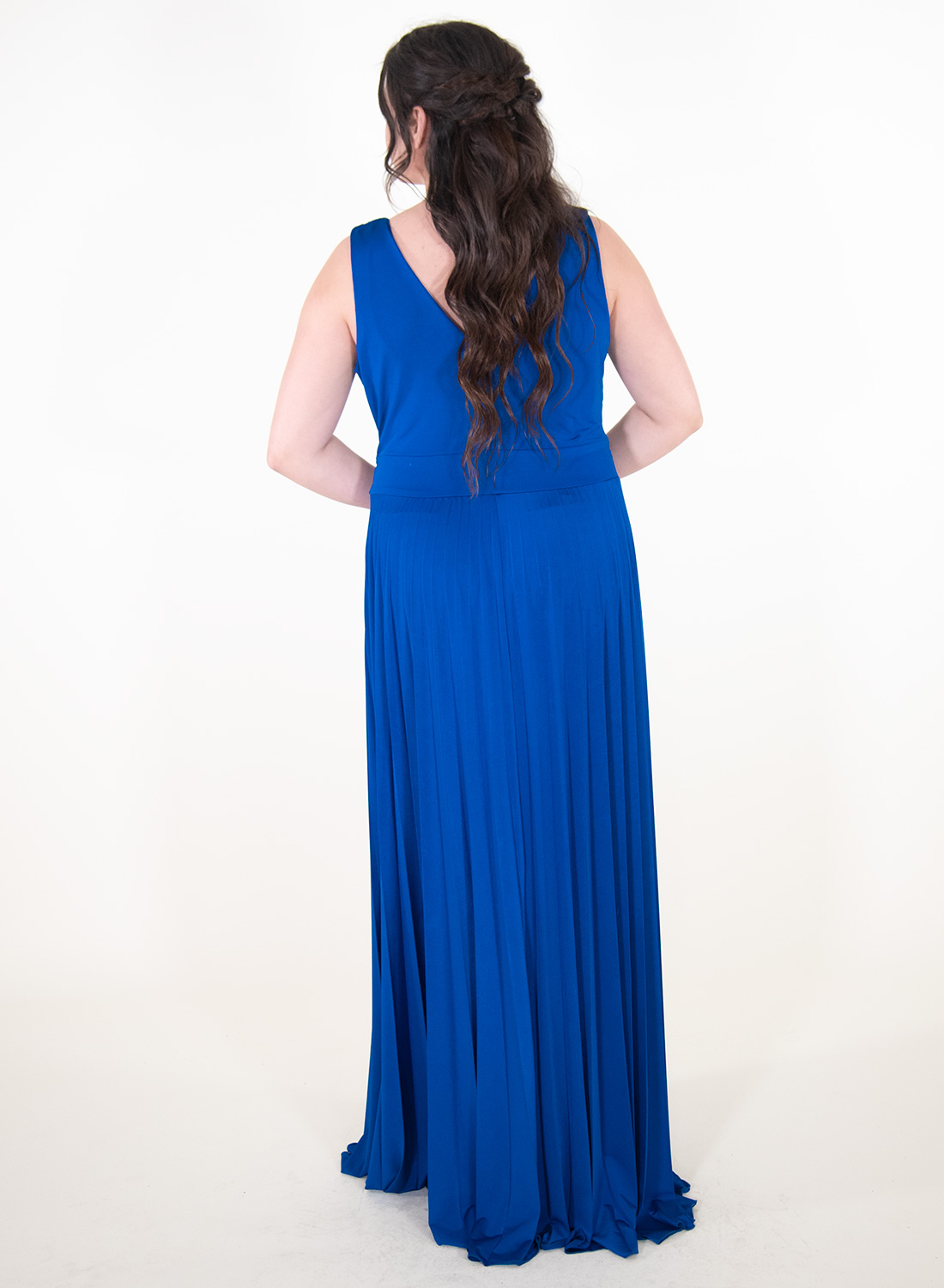 Αιθέριο μπλε ρουά φόρεμα