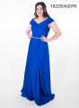 Θηλυκό μπλε ρουά μάξι φόρεμα