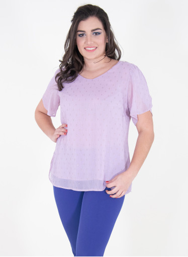 Αέρινη λιλά μπλούζα  Αέρινη λιλά μπλούζα