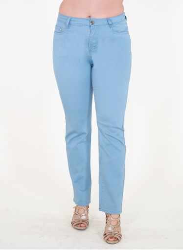 Γαλάζιο βαμβακερό παντελόνι