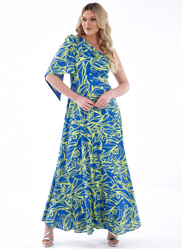 Εντυπωσιακό μάξι αμπιγιέ φόρεμα  Εντυπωσιακό μάξι αμπιγιέ φόρεμα